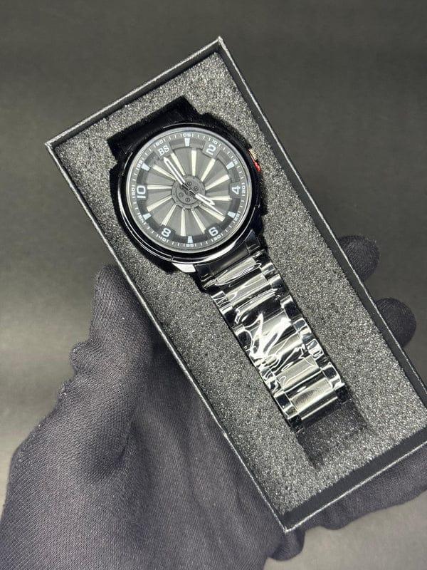 Stainless Steel Spinning Watch 30mm Multicolor