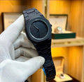 Black Arabic Aura Watch Stainless Steel Pakistani