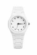 Men's White Rubber Chain Strap Analogue Watch 24mm