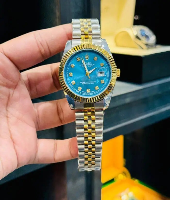 Rolly Two-Tone Chain Watch For Men's