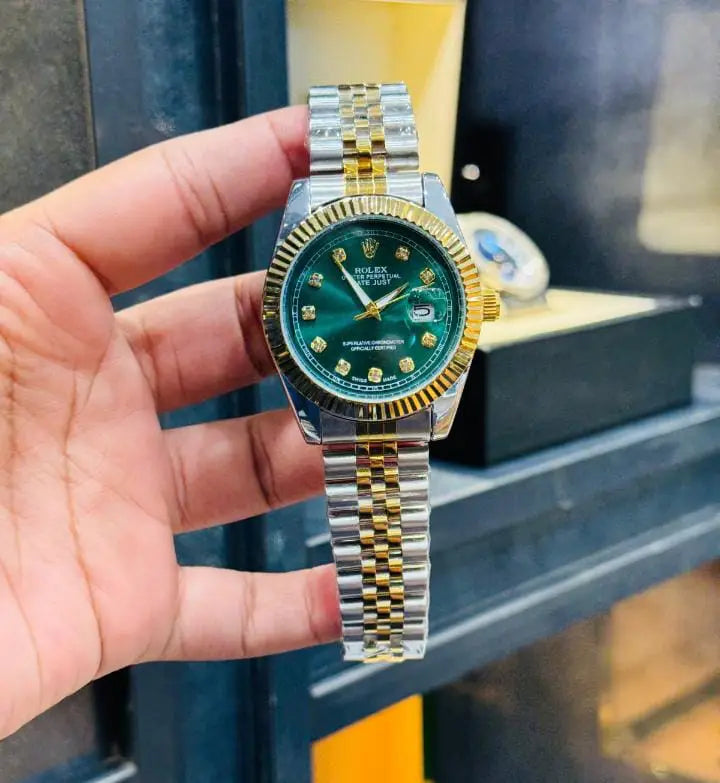 Rolly Two-Tone Chain Watch For Men's