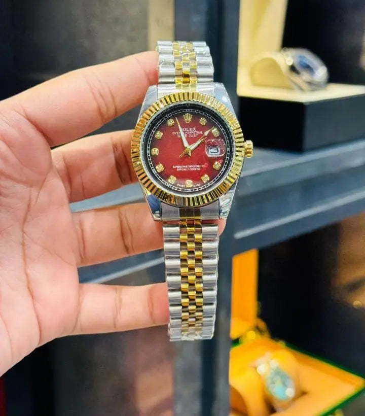 Rolly Two-Tone Chain Watch For Men's
