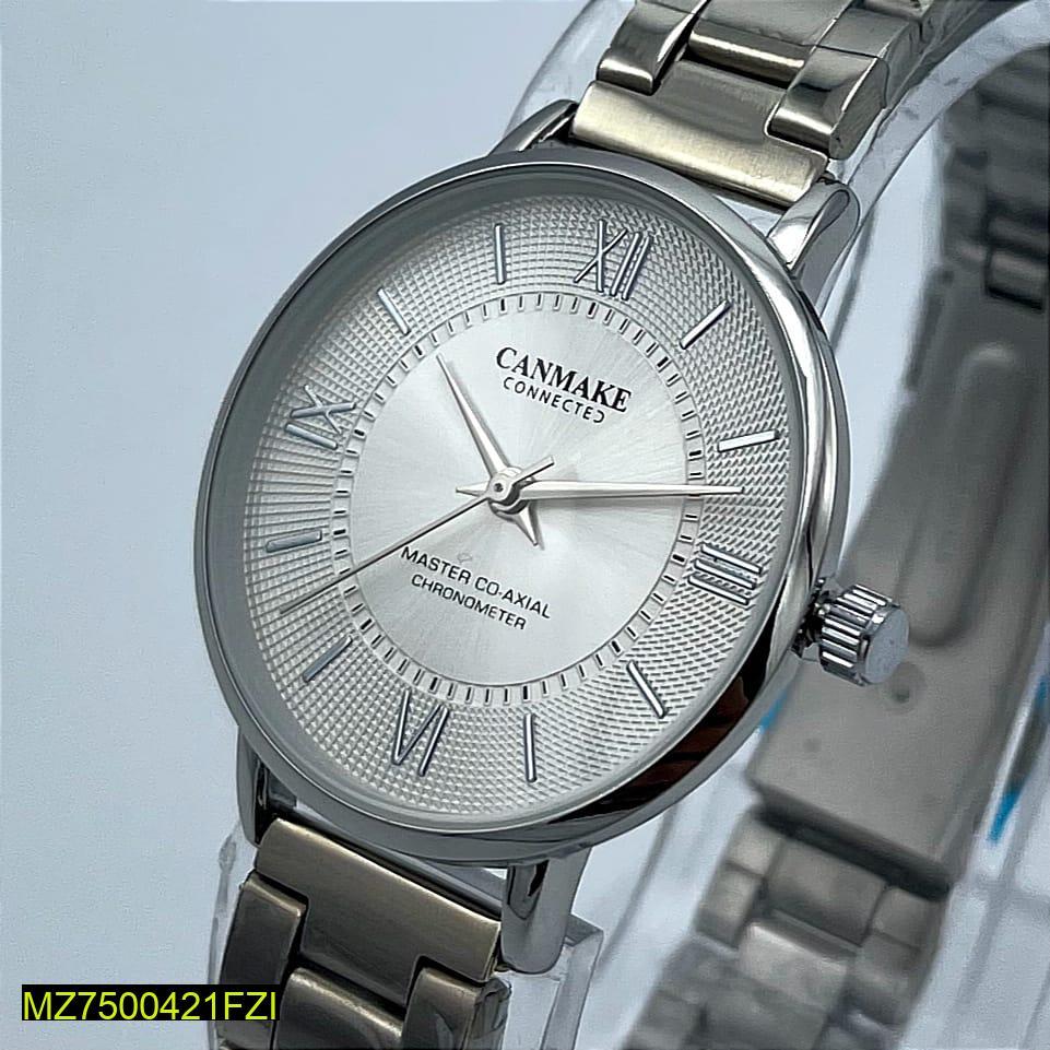 Stainless Steel Women's Classic Analogue Watch with Roman Numeral