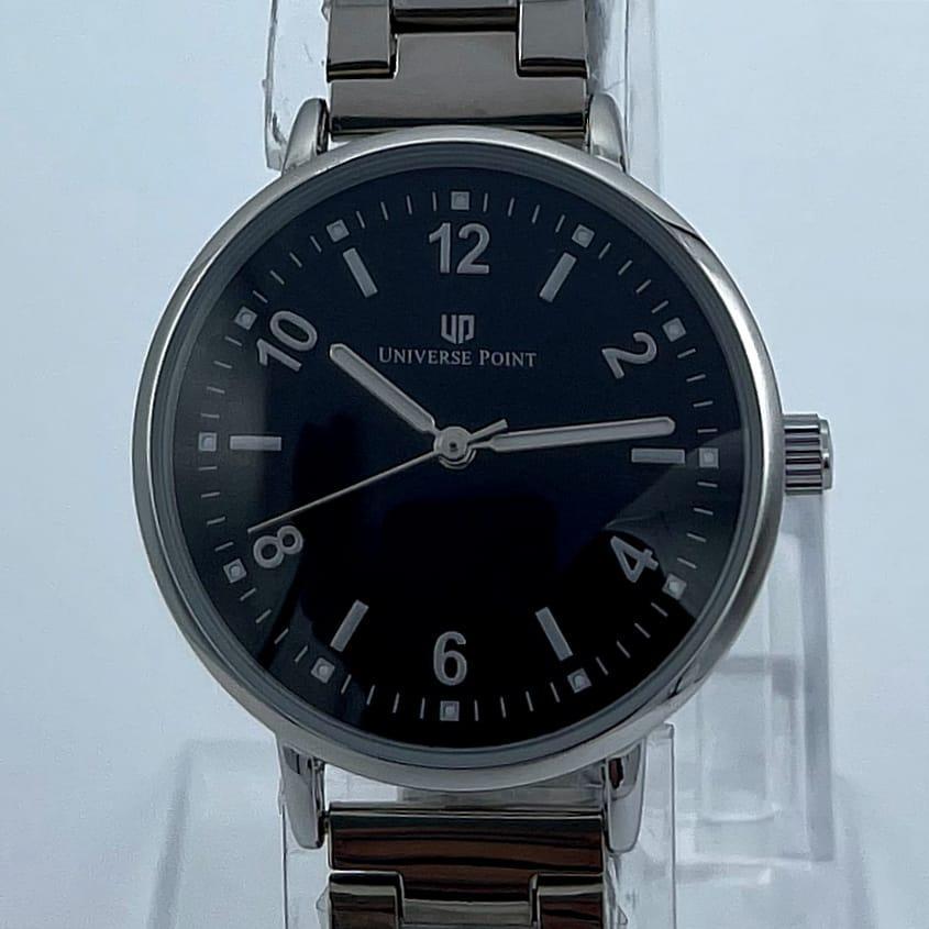 Women's Stainless Steel Analogue Watch Black Dial