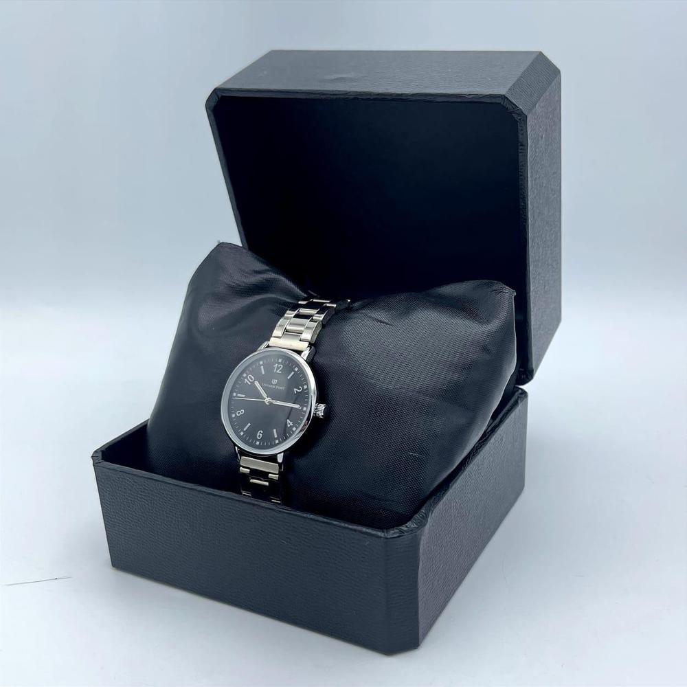 Women's Stainless Steel Analogue Watch Black Dial