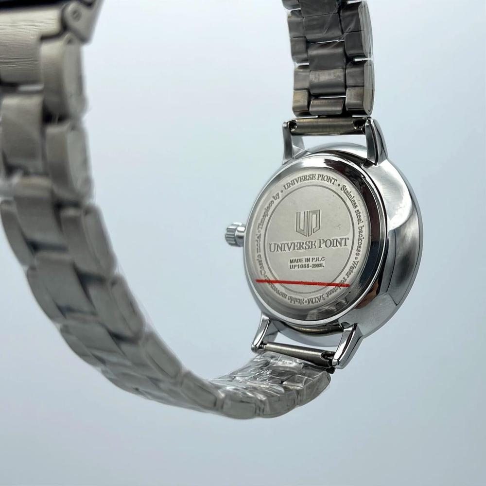 Women's Stainless Steel Analogue Watch Black Dial