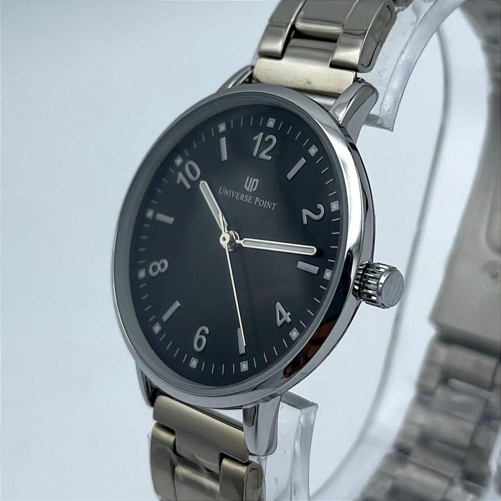 Women's Stainless Steel Analogue Watch Black Dial