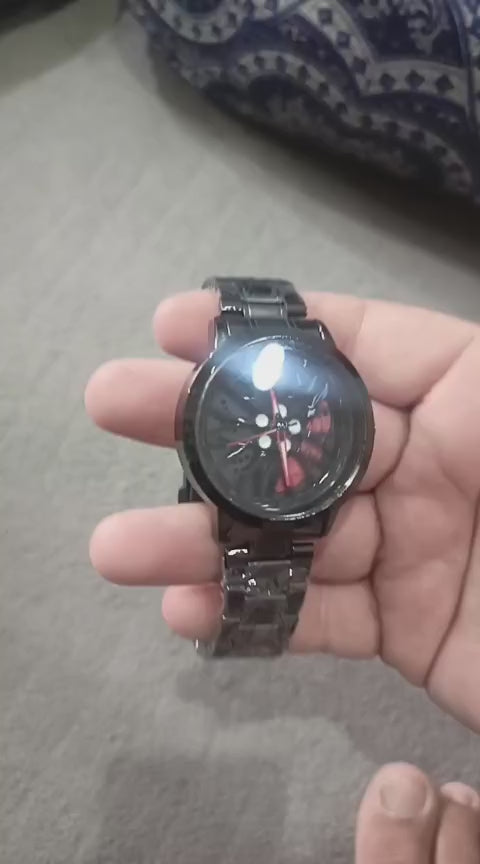 Men's Stylish Spinning Dial Watch – Premium Rotating Wheel Design Wrist Watch for Men (Without Box)